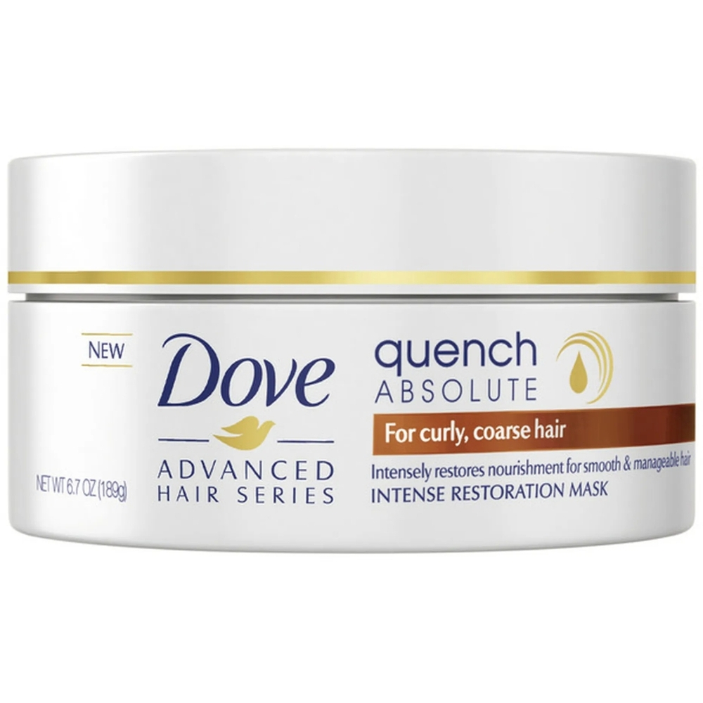 Dove Advanced Quench Absolute Hair Mask for Curly Coarse Intense Restoration